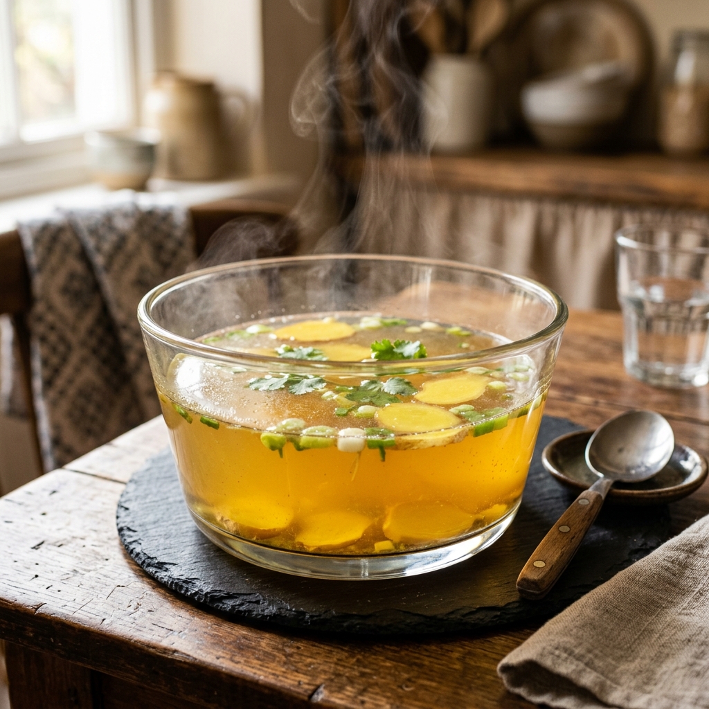 Ginger & Bone Broth (生姜牛骨汤)